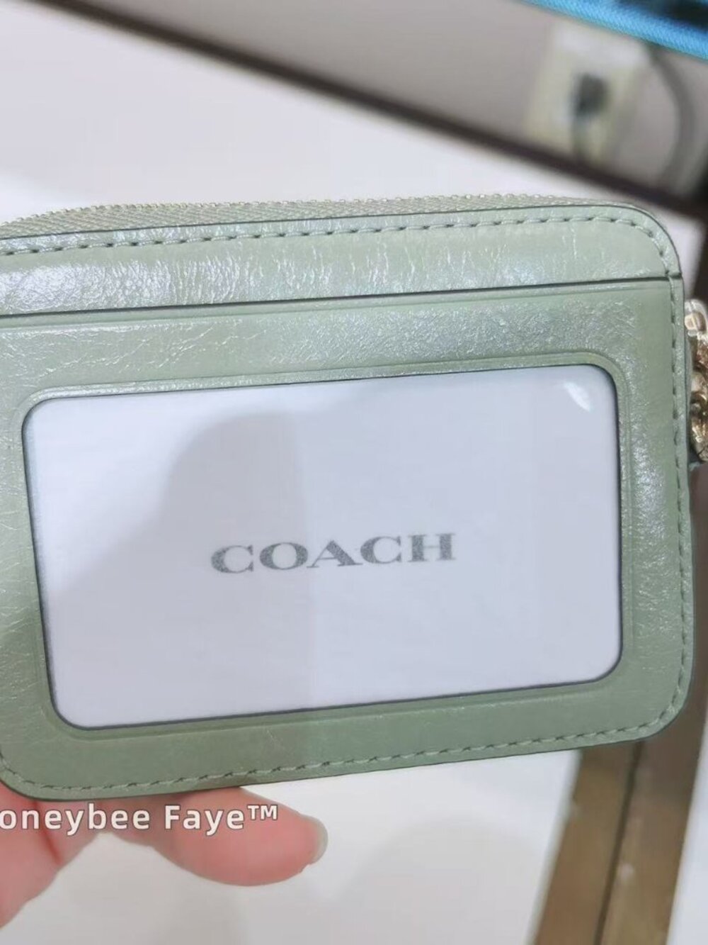 NWT Coach Zip Card Case With Quilting CEC51 - Picture 2 of 4